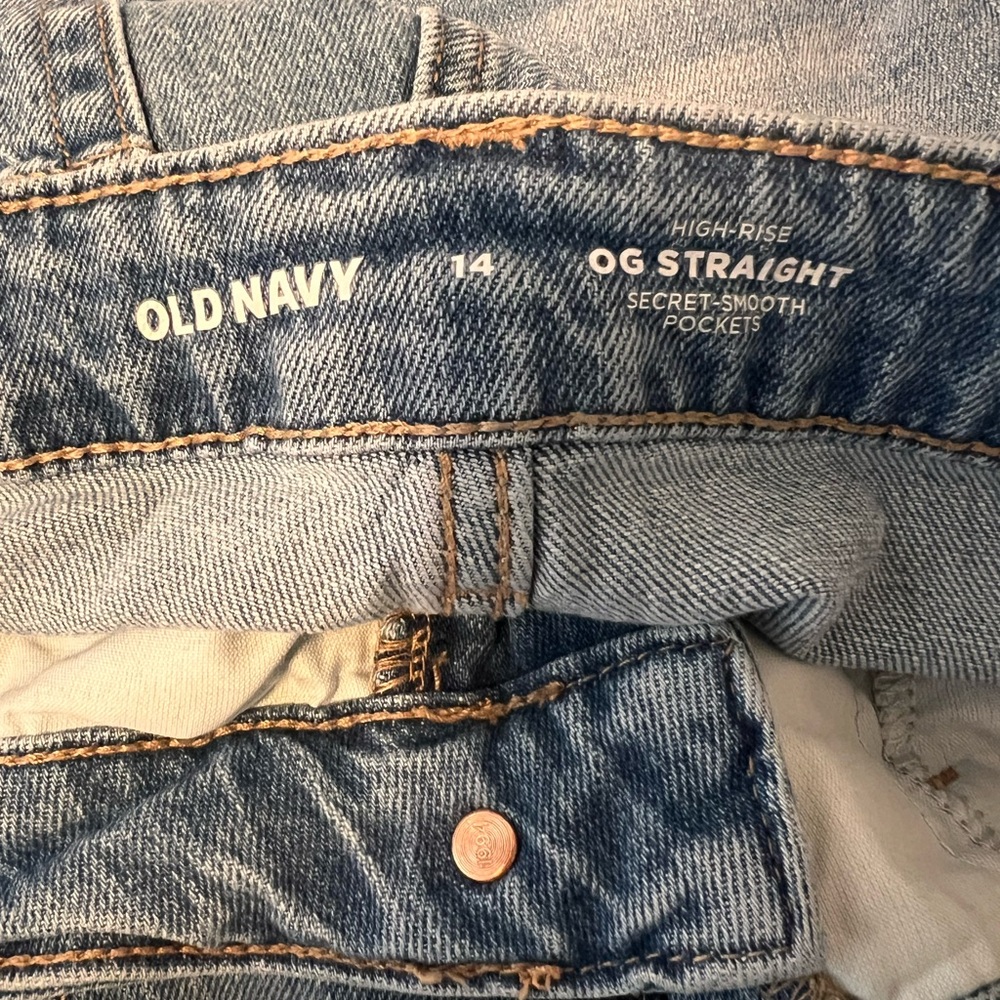 Old Navy Straight Leg Jeans - Classic Blue - Picture 2 of 2